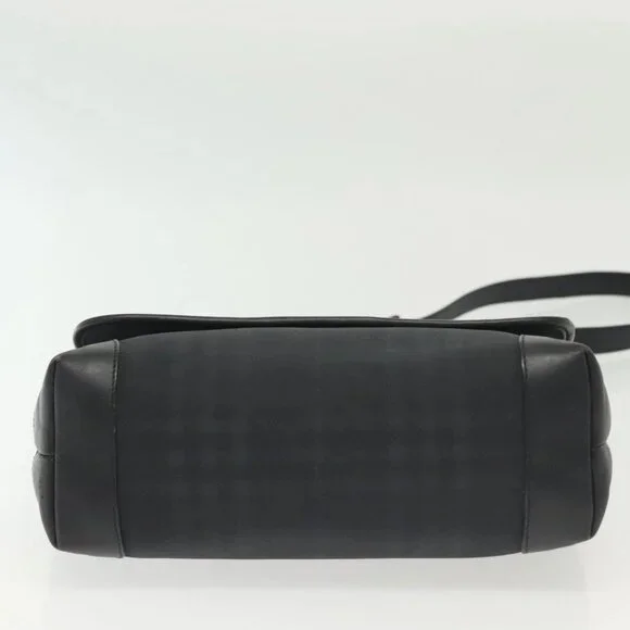 BURBERRY Nova Check Shoulder Bag PVC Navy Auth BA5497 - Picture 6 of 15